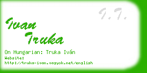 ivan truka business card